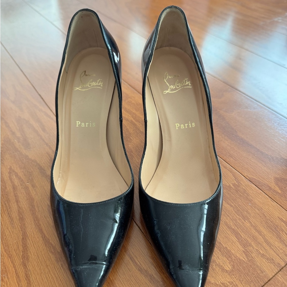 Christian Louboutin Black Patent Leather Heels